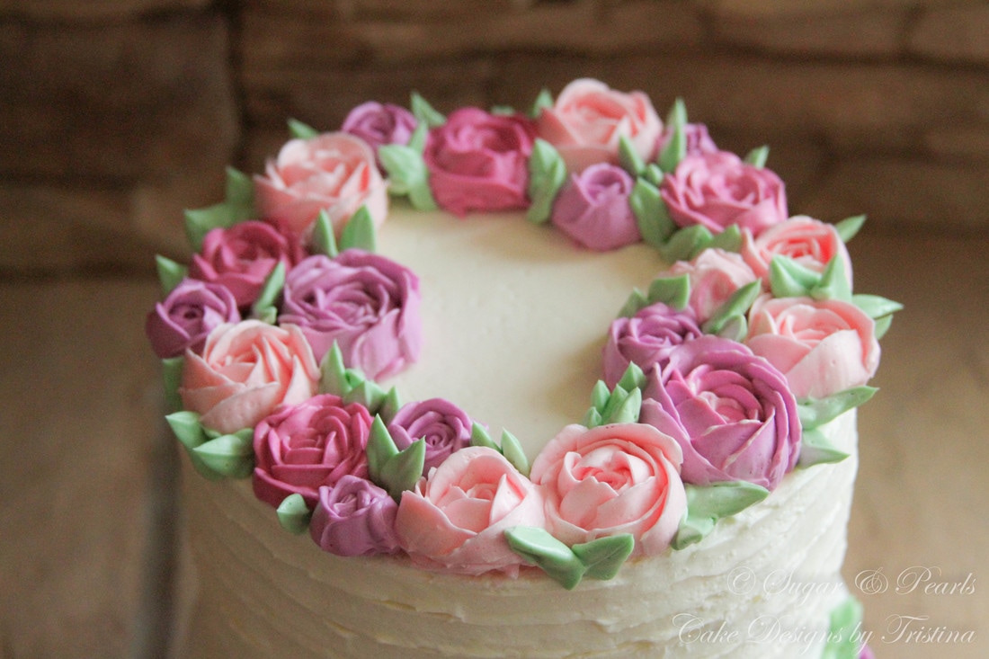 Blackberry chiffon cake, decorated with edible flowers. | Pretty birthday  cakes, Cake, Chiffon cake