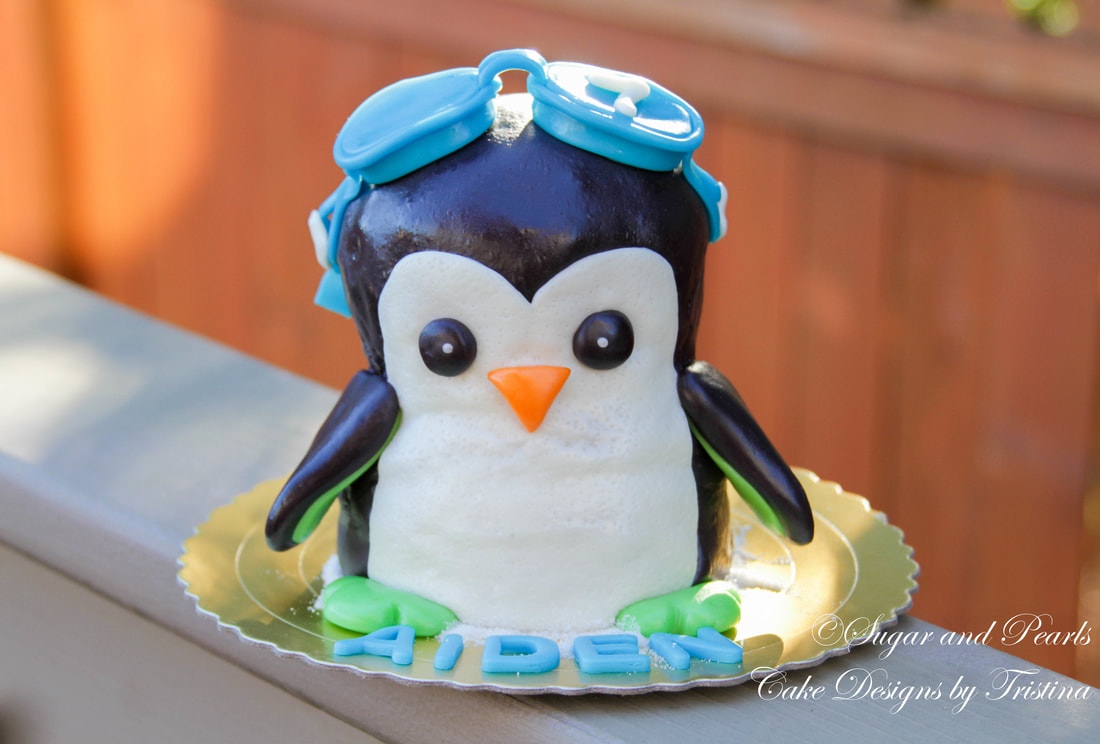 penguin cake recipe l penguin cartoon cake design l cook with nav - YouTube