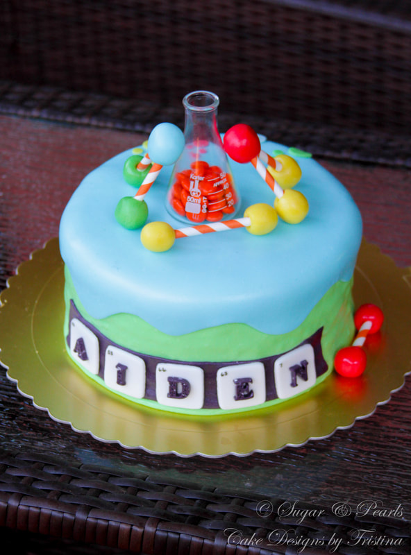 Chemistry B-Day Cake - CakeCentral.com